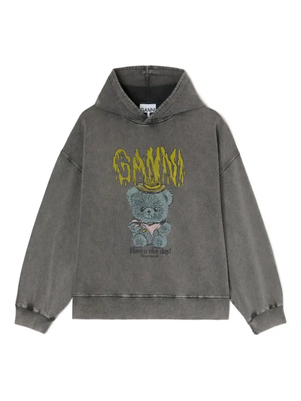 GANNI Vintage wash hoodie