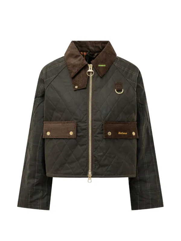 Diamond-quilted jacket