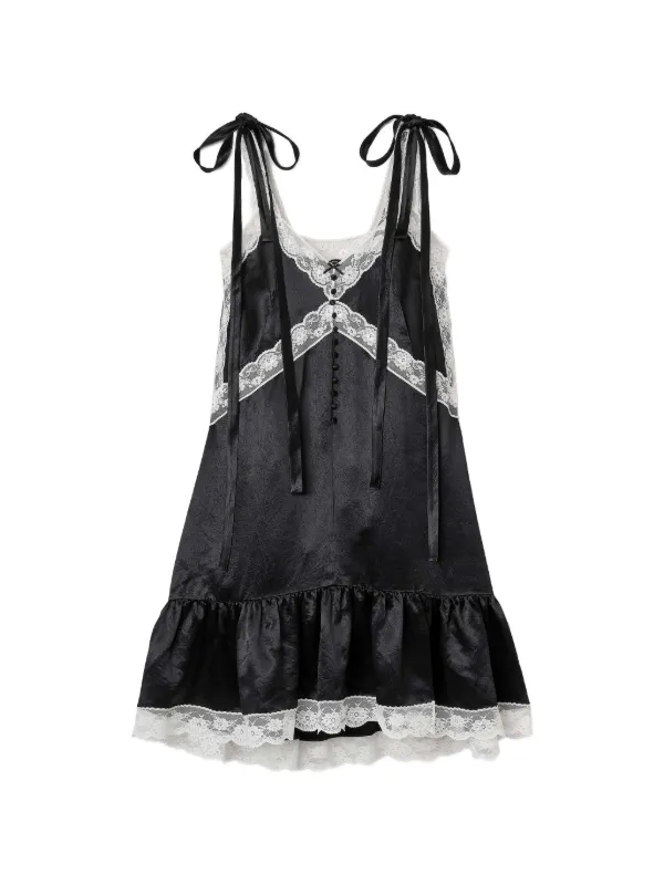 Black midi dress